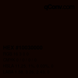 Code couleur: HEX #10030000 | qconv.com