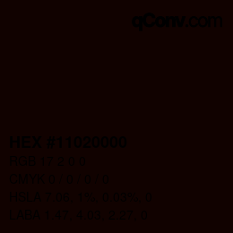 Color code: HEX #11020000 | qconv.com