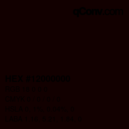 Color code: HEX #12000000 | qconv.com