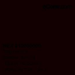 Color code: HEX #12000000 | qconv.com