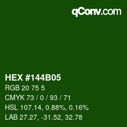 Color code: HEX #144B05 | qconv.com
