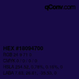 Color code: HEX #18094700 | qconv.com