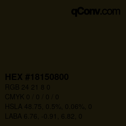 Color code: HEX #18150800 | qconv.com