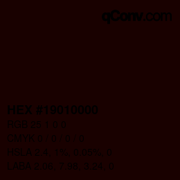 Color code: HEX #19010000 | qconv.com