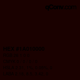 颜色代码: HEX #1A010000 | qconv.com