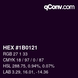 Color code: HEX #1B0121 | qconv.com