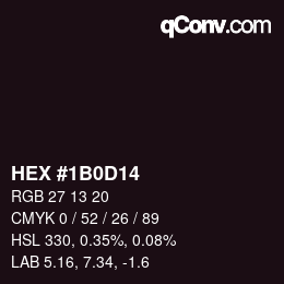 Color code: HEX #1B0D14 | qconv.com