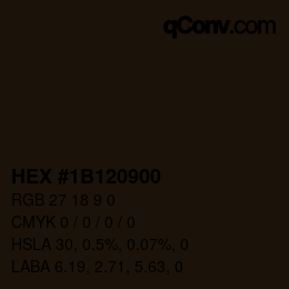 Código de color: HEX #1B120900 | qconv.com