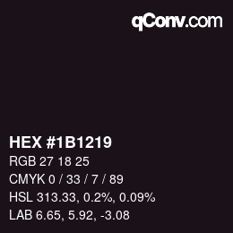 Color code: HEX #1B1219 | qconv.com