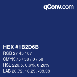 Color code: HEX #1B2D6B | qconv.com