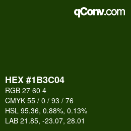 Color code: HEX #1B3C04 | qconv.com