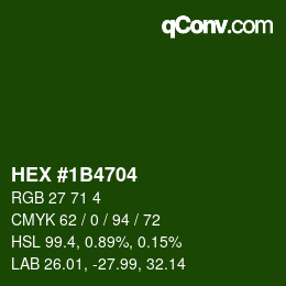 Color code: HEX #1B4704 | qconv.com