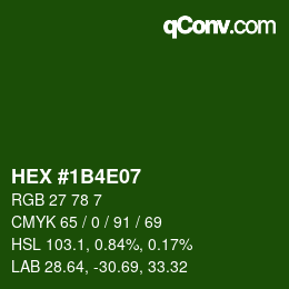 Color code: HEX #1B4E07 | qconv.com