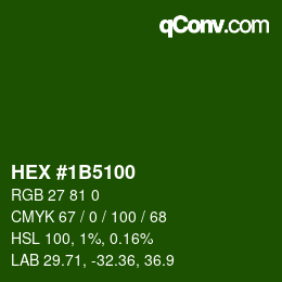 Color code: HEX #1B5100 | qconv.com