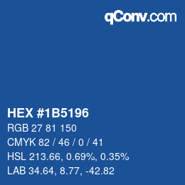 Color code: HEX #1B5196 | qconv.com