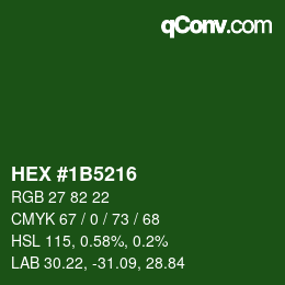 Color code: HEX #1B5216 | qconv.com