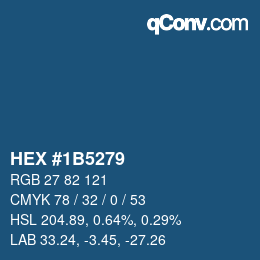 Color code: HEX #1B5279 | qconv.com