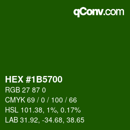 Color code: HEX #1B5700 | qconv.com