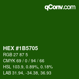 Color code: HEX #1B5705 | qconv.com