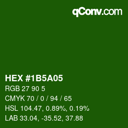 Color code: HEX #1B5A05 | qconv.com