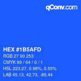 Color code: HEX #1B5AFD | qconv.com