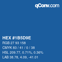 Color code: HEX #1B5D9E | qconv.com