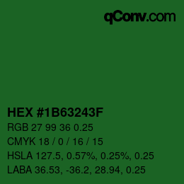 Código de color: HEX #1B63243F | qconv.com