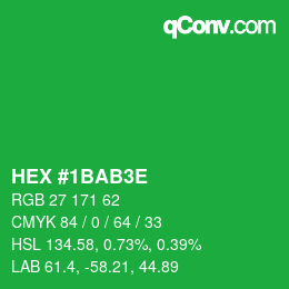 Color code: HEX #1BAB3E | qconv.com