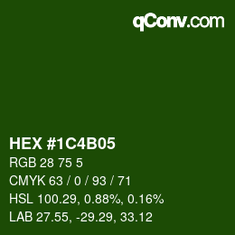 Color code: HEX #1C4B05 | qconv.com