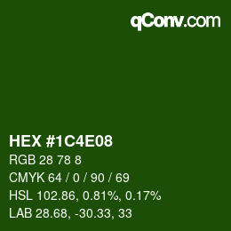 Color code: HEX #1C4E08 | qconv.com