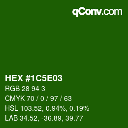 Color code: HEX #1C5E03 | qconv.com