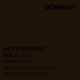 Color code: HEX #1D140800 | qconv.com