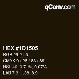 Color code: HEX #1D1505 | qconv.com