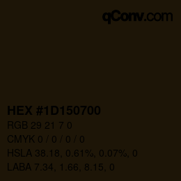 Color code: HEX #1D150700 | qconv.com