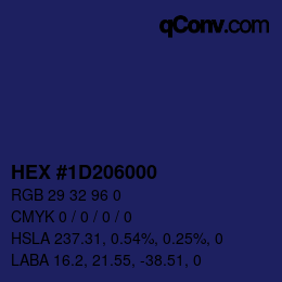 Color code: HEX #1D206000 | qconv.com