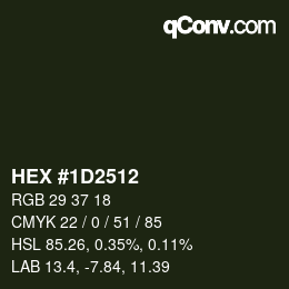 Color code: HEX #1D2512 | qconv.com