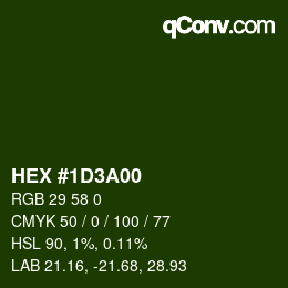 Color code: HEX #1D3A00 | qconv.com