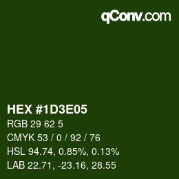 Color code: HEX #1D3E05 | qconv.com