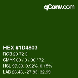 Color code: HEX #1D4803 | qconv.com