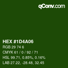 Color code: HEX #1D4A06 | qconv.com