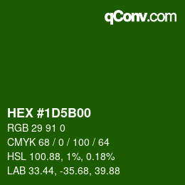 カラーコード: HEX #1D5B00 | qconv.com