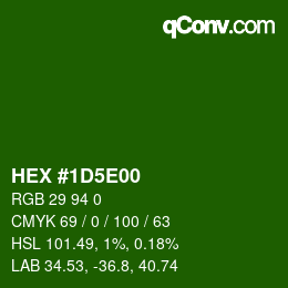 Color code: HEX #1D5E00 | qconv.com