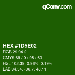 Color code: HEX #1D5E02 | qconv.com