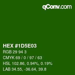 Color code: HEX #1D5E03 | qconv.com