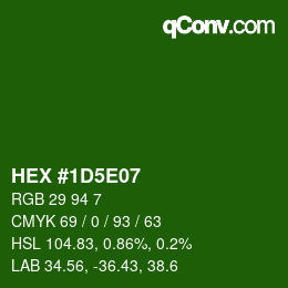 Color code: HEX #1D5E07 | qconv.com