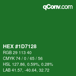 Color code: HEX #1D7128 | qconv.com