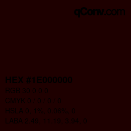 Color code: HEX #1E000000 | qconv.com