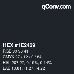 Color code: HEX #1E2429 | qconv.com