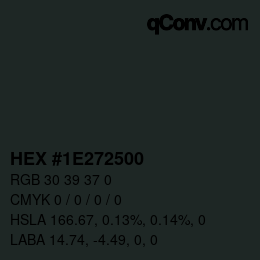颜色代码: HEX #1E272500 | qconv.com