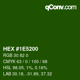 Color code: HEX #1E5200 | qconv.com